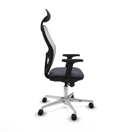 Sedia Ufficio con Poggiatesta Piqueras y Crespo 2D086N1 Grigio scuro