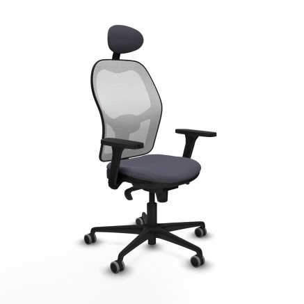 Chaise de Bureau avec Appui-tête Piqueras y Crespo 3D036G1 Gris fonc