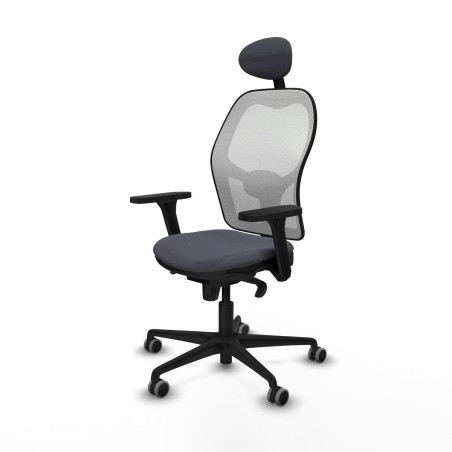 Sedia Ufficio con Poggiatesta Piqueras y Crespo 3D036G1 Grigio scuro