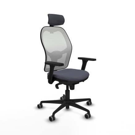 Chaise de Bureau avec Appui-tête Piqueras y Crespo 3D036G2 Gris fonc