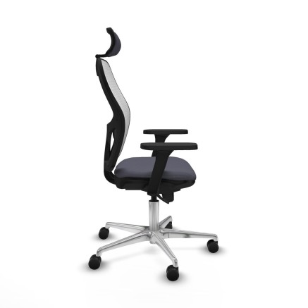 Sedia Ufficio con Poggiatesta Piqueras y Crespo 3D086N2 Grigio scuro 2