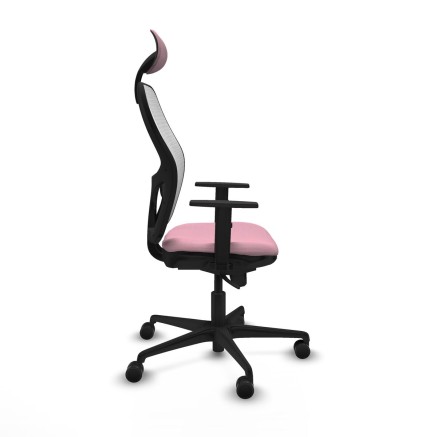 Office Chair with Headrest Jorquera Piqueras y Crespo 1D036N1 Pink 2