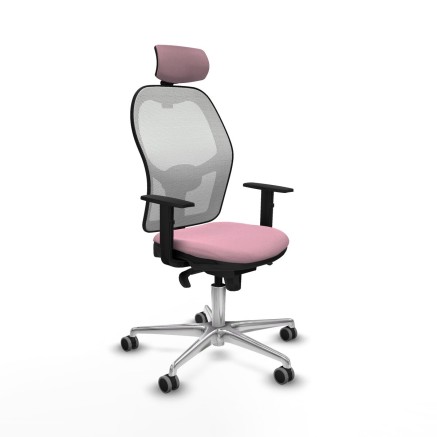Bürostuhl mit Kopfstütze Piqueras y Crespo 1D086G2 Rosa