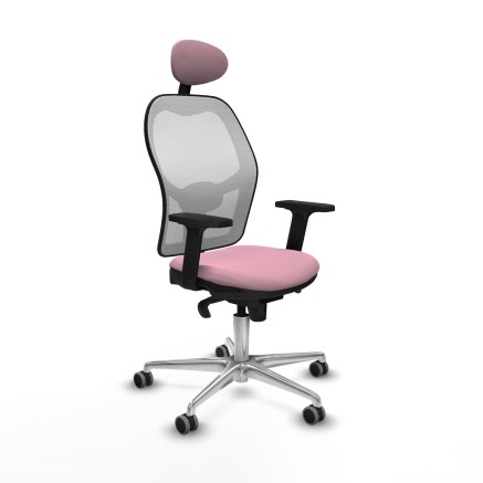 Sedia Ufficio con Poggiatesta Piqueras y Crespo 2D086G1 Rosa