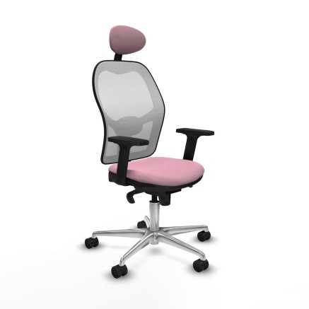Bürostuhl mit Kopfstütze Piqueras y Crespo 2D086N1 Rosa