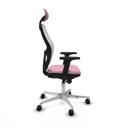 Office Chair with Headrest Piqueras y Crespo 2D086N1 Pink 2