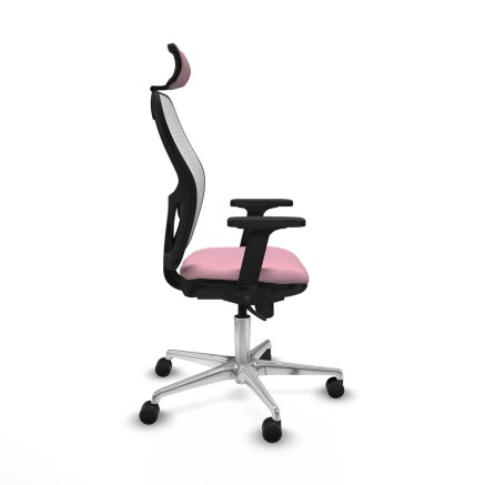 Sedia Ufficio con Poggiatesta Piqueras y Crespo 2D086N2 Rosa 2
