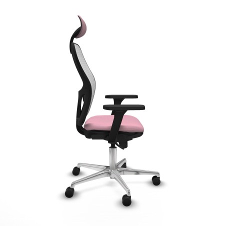 Chaise de Bureau avec Appui-tête Piqueras y Crespo 3D086N1 Rose