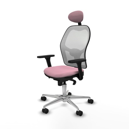 Sedia Ufficio con Poggiatesta Piqueras y Crespo 3D086N1 Rosa