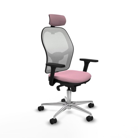 Chaise de Bureau avec Appui-tête Piqueras y Crespo 3D086N2 Rose