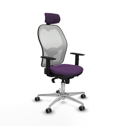 Sedia Ufficio con Poggiatesta Piqueras y Crespo 1D086G2 Viola