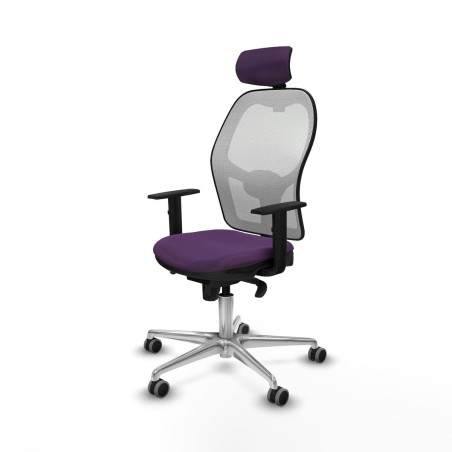 Sedia Ufficio con Poggiatesta Piqueras y Crespo 1D086G2 Viola