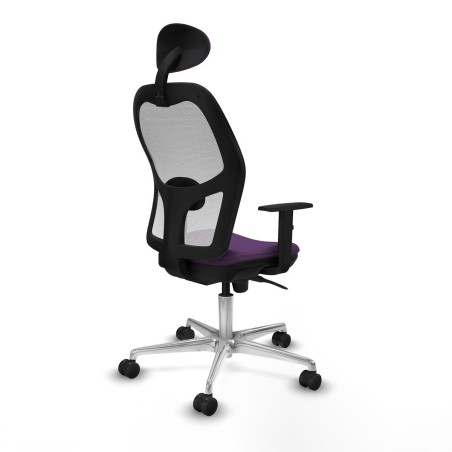 Office Chair with Headrest Jorquera Piqueras y Crespo 1D086N1 Purple
