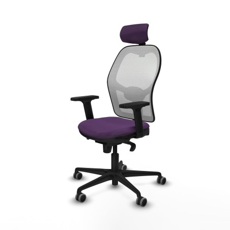 Sedia Ufficio con Poggiatesta Piqueras y Crespo 2D036G2 Viola