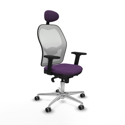 Chaise de Bureau avec Appui-tête Piqueras y Crespo 2D086G1 Violet