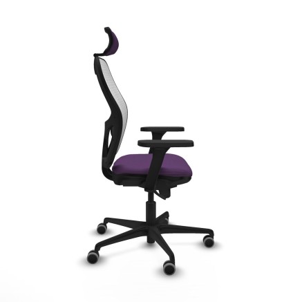 Chaise de Bureau avec Appui-tête Piqueras y Crespo 3D036G2 Violet 2