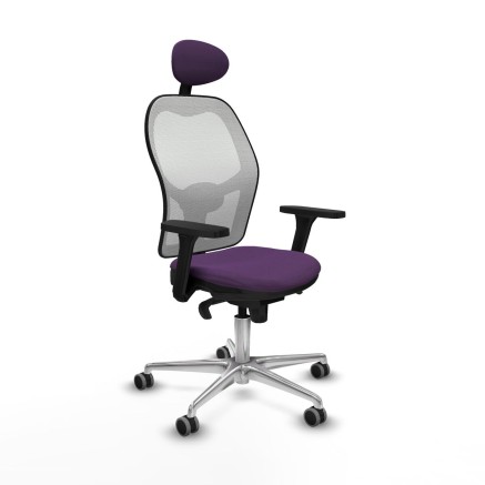Chaise de Bureau avec Appui-tête Piqueras y Crespo 3D086G1 Violet