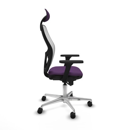 Sedia Ufficio con Poggiatesta Piqueras y Crespo 3D086N1 Viola