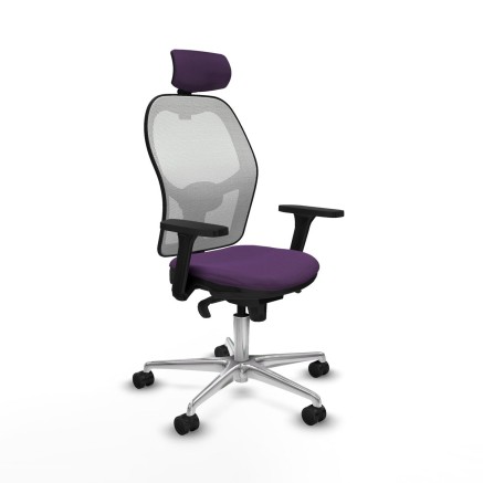 Chaise de Bureau avec Appui-tête Piqueras y Crespo 3D086N2 Violet