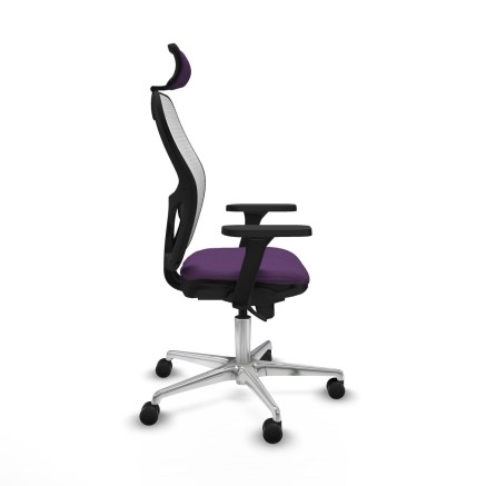 Sedia Ufficio con Poggiatesta Piqueras y Crespo 3D086N2 Viola 2