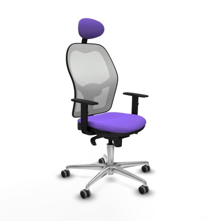 Sedia Ufficio con Poggiatesta Jorquera Piqueras y Crespo 1D086G1 Lilla