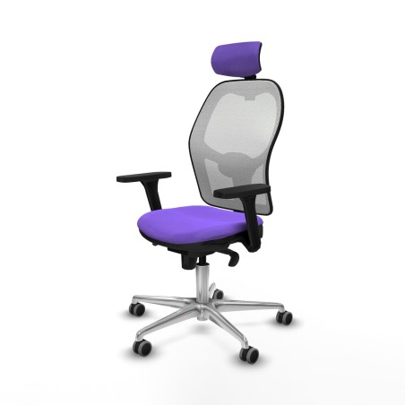 Sedia Ufficio con Poggiatesta Jorquera Piqueras y Crespo 3D086G2 Lilla