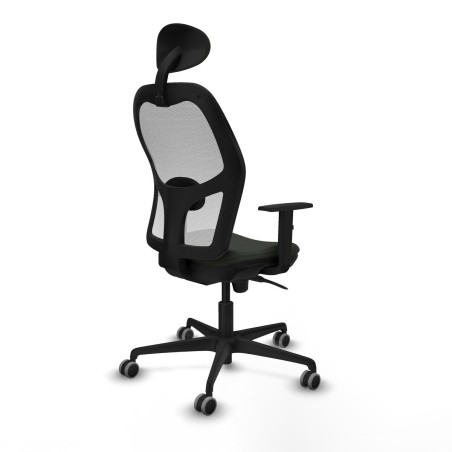 Sedia Ufficio con Poggiatesta Jorquera Piqueras y Crespo 1D036G1 Nero