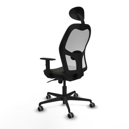 Sedia Ufficio con Poggiatesta Jorquera Piqueras y Crespo 1D036G1 Nero