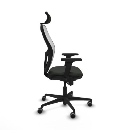 Sedia Ufficio con Poggiatesta Jorquera Piqueras y Crespo 2D036G2 Nero 2