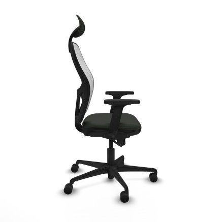Office Chair with Headrest Jorquera Piqueras y Crespo 2D036N1 Black 2