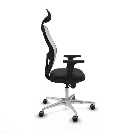 Sedia Ufficio con Poggiatesta Jorquera Piqueras y Crespo 2D086G1 Nero