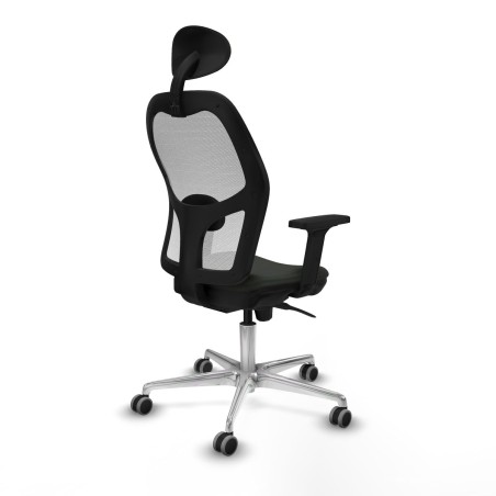 Sedia Ufficio con Poggiatesta Jorquera Piqueras y Crespo 2D086G1 Nero