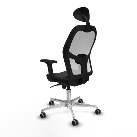 Sedia Ufficio con Poggiatesta Jorquera Piqueras y Crespo 2D086G1 Nero