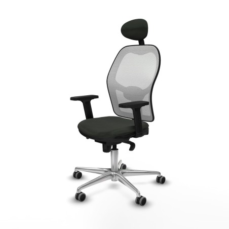 Sedia Ufficio con Poggiatesta Jorquera Piqueras y Crespo 2D086G1 Nero