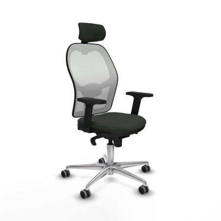Sedia Ufficio con Poggiatesta Jorquera Piqueras y Crespo 2D086G2 Nero