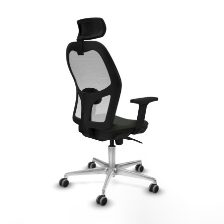 Sedia Ufficio con Poggiatesta Jorquera Piqueras y Crespo 2D086G2 Nero