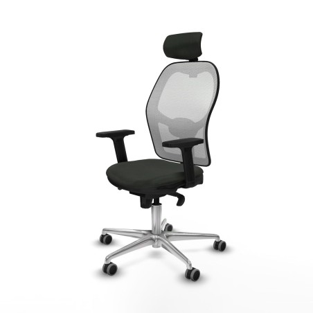 Sedia Ufficio con Poggiatesta Jorquera Piqueras y Crespo 2D086G2 Nero