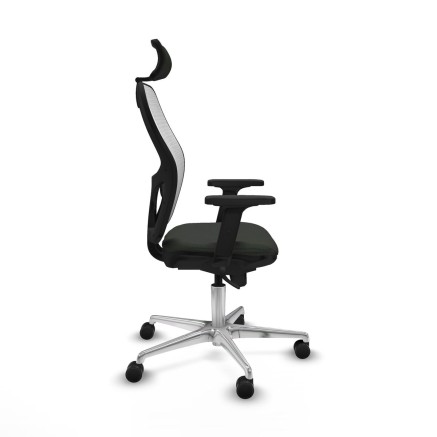 Office Chair with Headrest Jorquera Piqueras y Crespo 2D086N2 Black 2