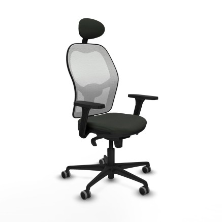 Office Chair with Headrest Jorquera Piqueras y Crespo 3D036G1 Black
