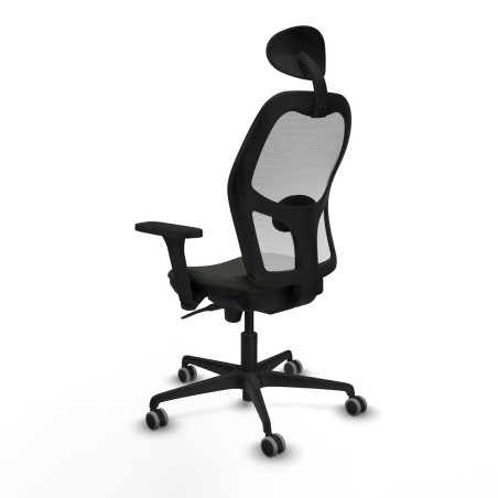 Office Chair with Headrest Jorquera Piqueras y Crespo 3D036G1 Black