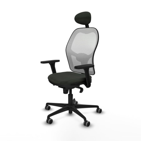 Office Chair with Headrest Jorquera Piqueras y Crespo 3D036G1 Black
