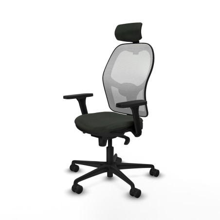 Office Chair with Headrest Jorquera Piqueras y Crespo 3D036N2 Black