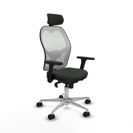 Office Chair with Headrest Jorquera Piqueras y Crespo 3D086N2 Black