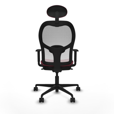 Sedia Ufficio con Poggiatesta Jorquera Piqueras y Crespo 1D036N1 Rosso
