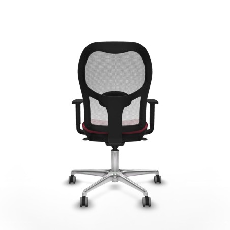 Sedia da Ufficio Piqueras y Crespo 1D086G0 Rosso Granato