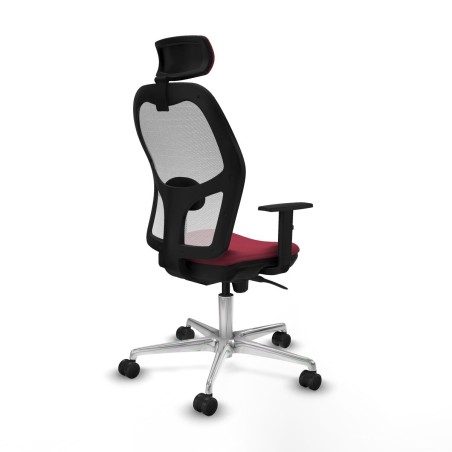Sedia da Ufficio Piqueras y Crespo 1D086N2 Rosso Granato