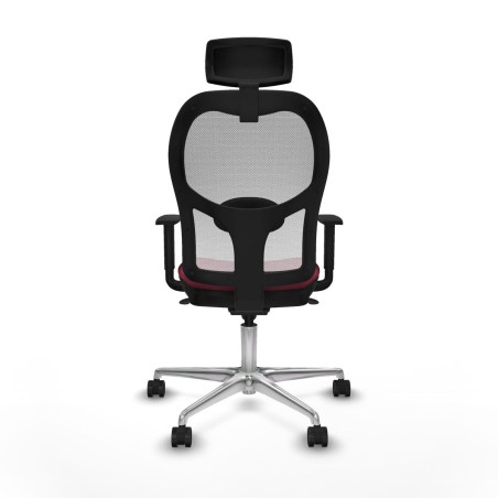 Sedia da Ufficio Piqueras y Crespo 1D086N2 Rosso Granato