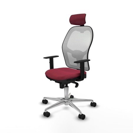 Sedia da Ufficio Piqueras y Crespo 1D086N2 Rosso Granato