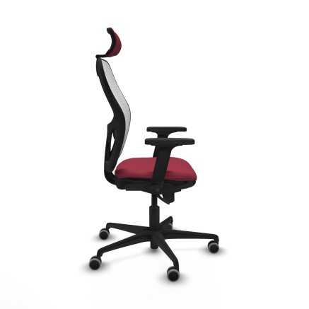 Sedia Ufficio con Poggiatesta Jorquera Piqueras y Crespo 2D036G2 Rosso 2