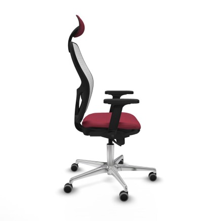 Office Chair with Headrest Jorquera Piqueras y Crespo 2D086G1 Maroon 2